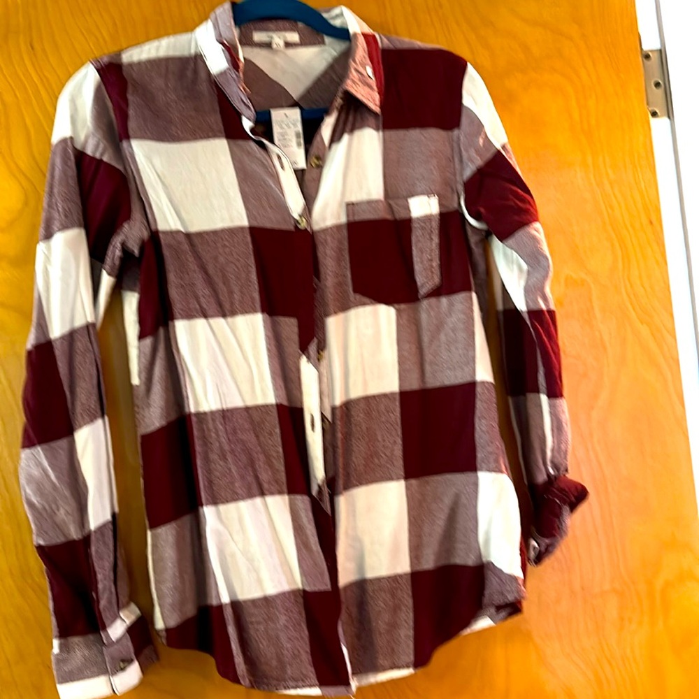 NWT Maurice's buffalo down flannel shirt.